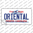 Oriental North Carolina State Novelty Sticker Decal