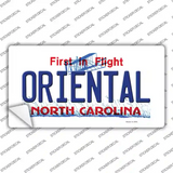 Oriental North Carolina State Novelty Sticker Decal