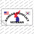Korean Conflict Veteran Novelty Sticker Decal