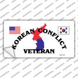 Korean Conflict Veteran Novelty Sticker Decal