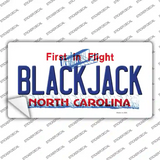 Blackjack North Carolina State Novelty Sticker Decal
