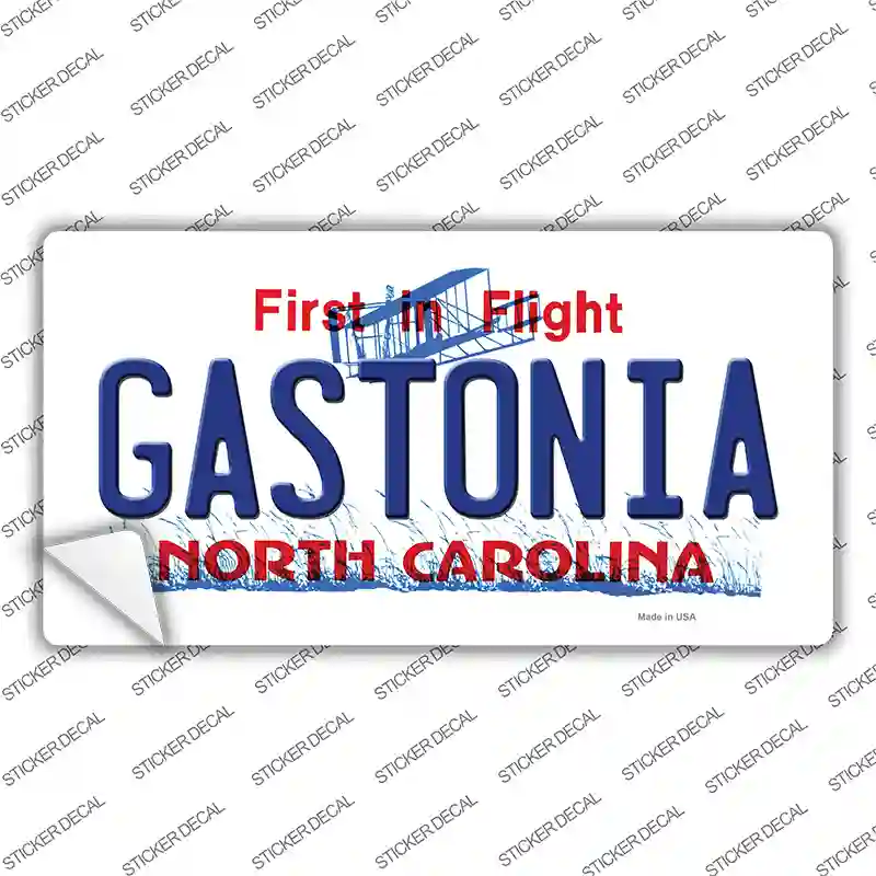 Gastonia North Carolina State Novelty Sticker Decal