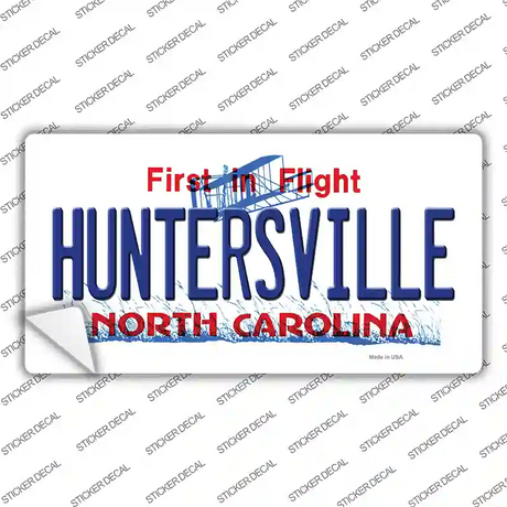 Huntersville North Carolina State Novelty Sticker Decal