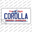 Corolla North Carolina State Novelty Sticker Decal