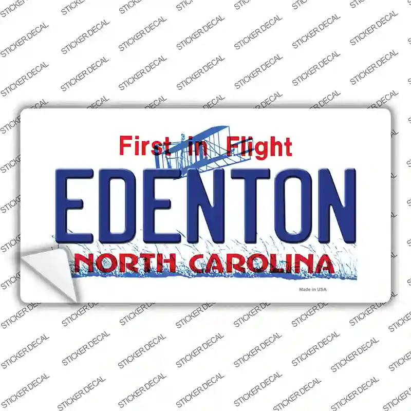Edenton North Carolina State Novelty Sticker Decal
