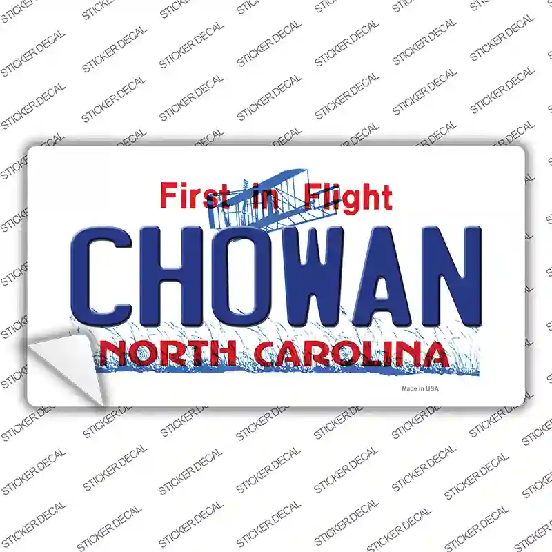Chowan North Carolina State Novelty Sticker Decal