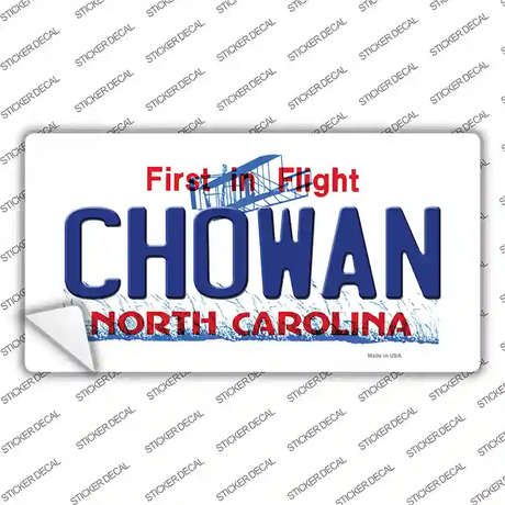 Chowan North Carolina State Novelty Sticker Decal