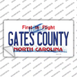 Gates County North Carolina State Novelty Sticker Decal