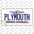 Plymouth North Carolina State Novelty Sticker Decal