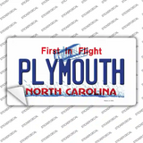 Plymouth North Carolina State Novelty Sticker Decal