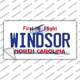 Windsor North Carolina State Novelty Sticker Decal