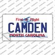 Camden North Carolina State Novelty Sticker Decal