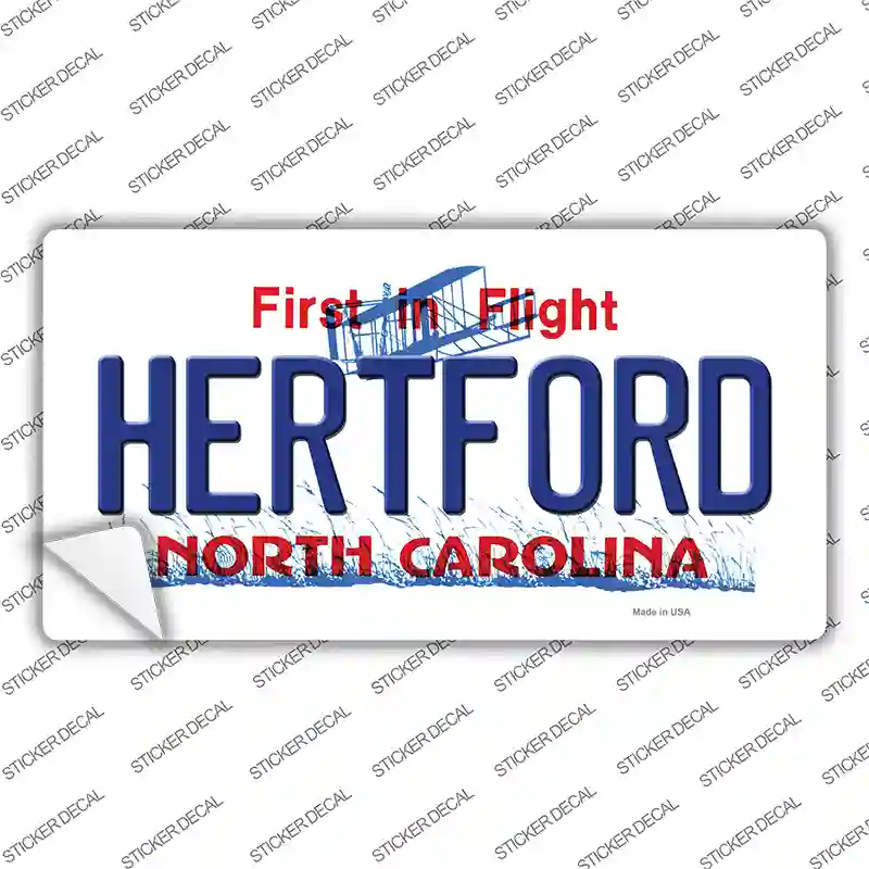 Hertford North Carolina State Novelty Sticker Decal