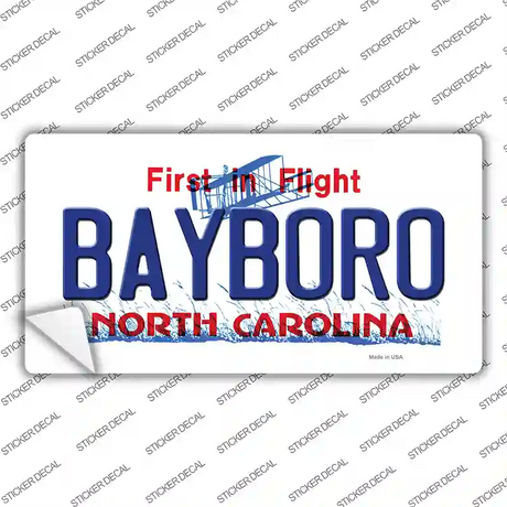 Bayboro North Carolina State Novelty Sticker Decal