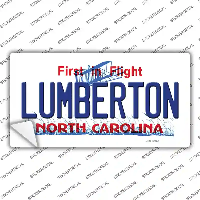 Lumberton North Carolina State Novelty Sticker Decal
