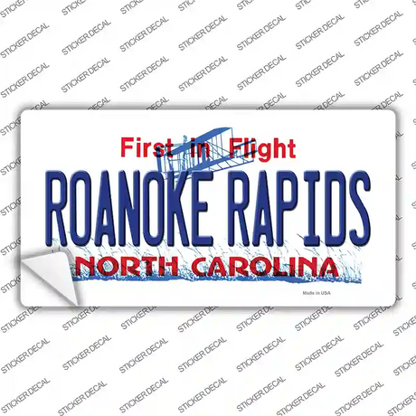 Roanoke Rapids North Carolina State Novelty Sticker Decal