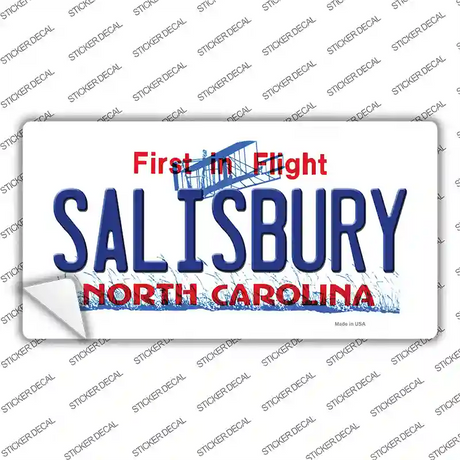 Salisbury North Carolina State Novelty Sticker Decal