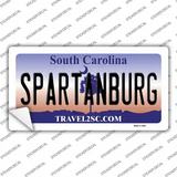 Spartanburg South Carolina State Novelty Sticker Decal