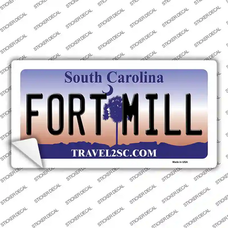Fort Mill South Carolina State Novelty Sticker Decal