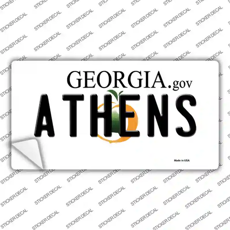 Athens Georgia State Novelty Sticker Decal