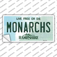 Monarchs New Hampshire Novelty Sticker Decal