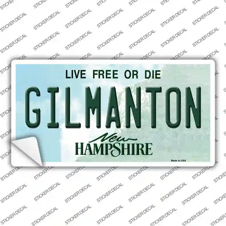 Gilmanton New Hampshire Novelty Sticker Decal