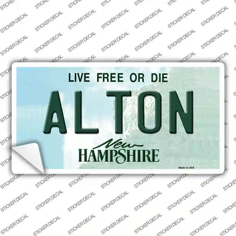 Alton New Hampshire Novelty Sticker Decal
