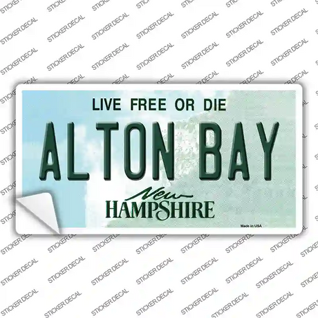Alton Bay New Hampshire Novelty Sticker Decal