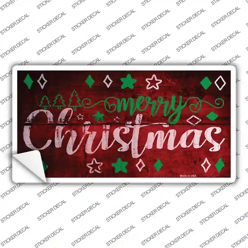 Merry Christmas Novelty Sticker Decal