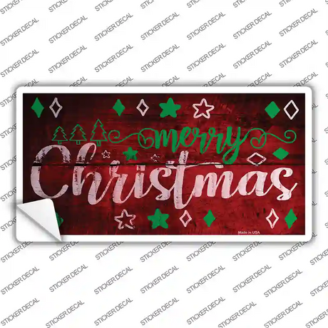 Merry Christmas Novelty Sticker Decal