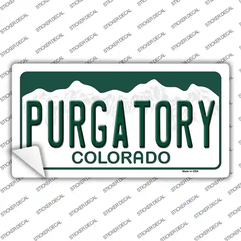 Purgatory Colorado Novelty Sticker Decal
