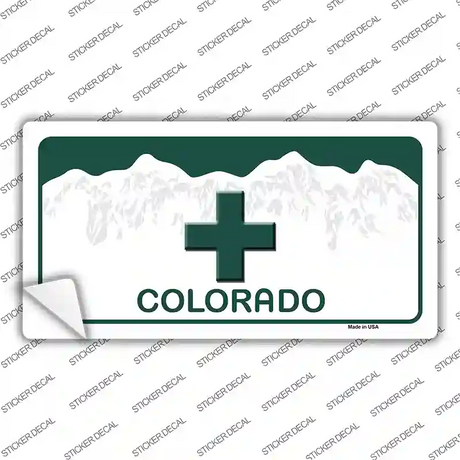 Marijuana Cross Colorado Novelty Sticker Decal