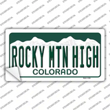 Rocky Mountain High Colorado Novelty Sticker Decal