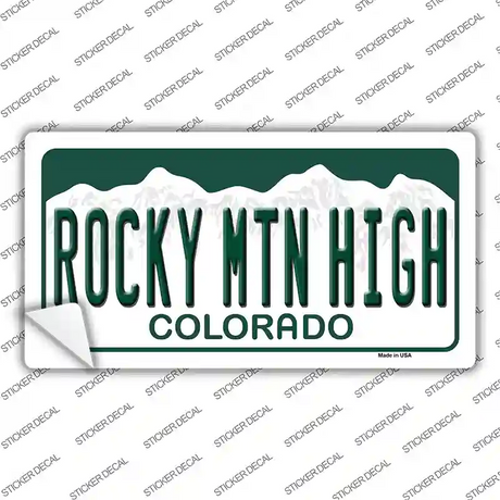 Rocky Mountain High Colorado Novelty Sticker Decal