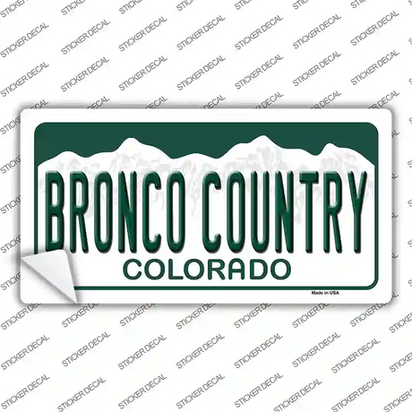 Bronco Country Colorado Novelty Sticker Decal