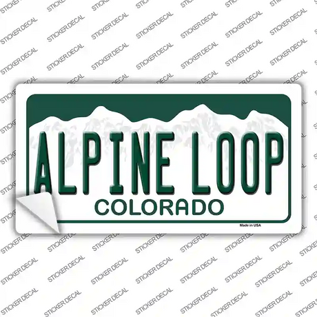 Alpine Loop Colorado Novelty Sticker Decal