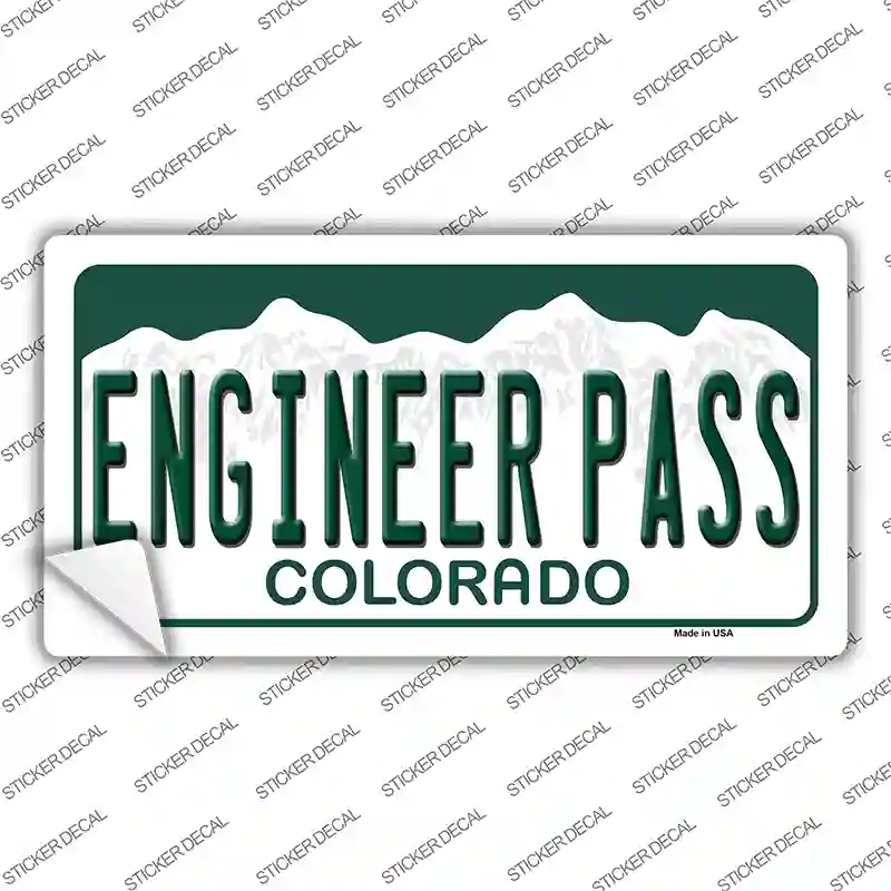Engineer Pass Colorado Novelty Sticker Decal