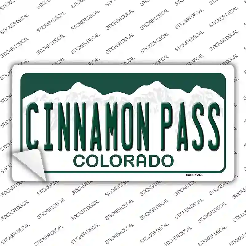 Cinnamon Pass Colorado Novelty Sticker Decal