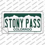 Stony Pass Colorado Novelty Sticker Decal