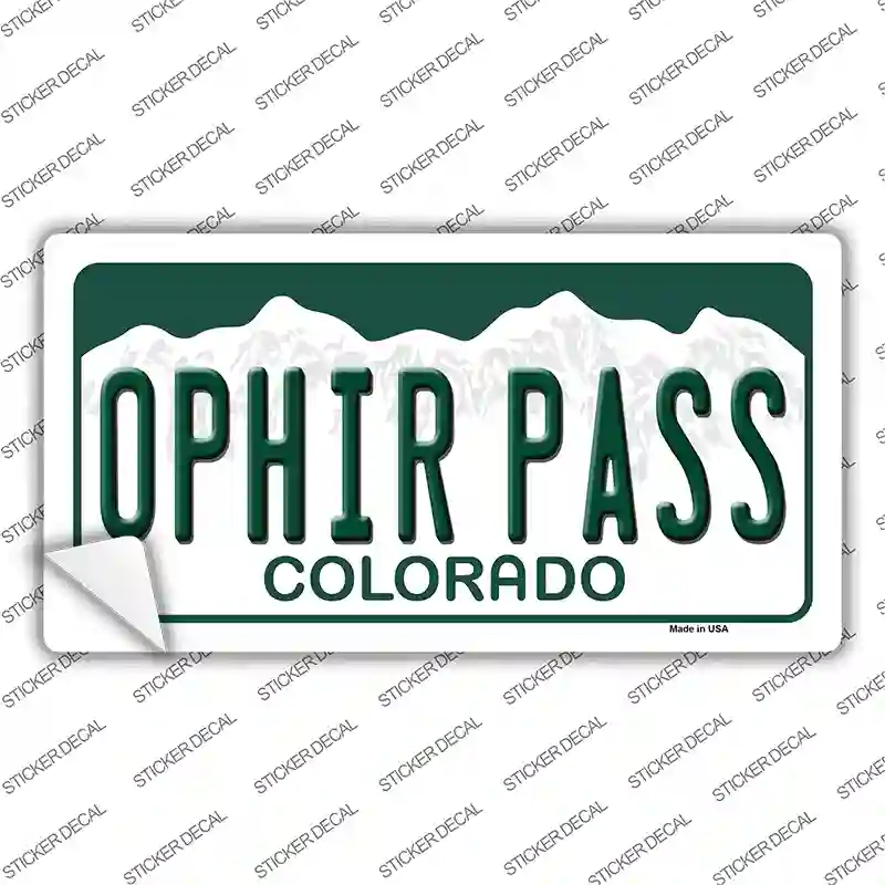 Ophir Pass Colorado Novelty Sticker Decal
