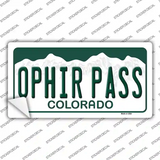 Ophir Pass Colorado Novelty Sticker Decal