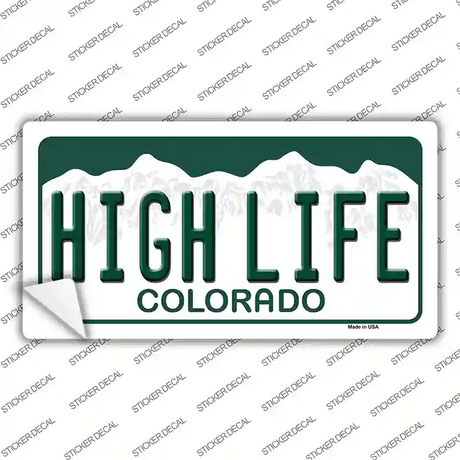High Life Colorado Novelty Sticker Decal