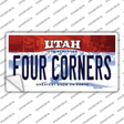 Utah Four Corners Novelty Sticker Decal