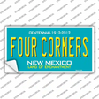 Four Corners Teal New Mexico Novelty Sticker Decal