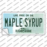 Maple Syrup New Hampshire Novelty Sticker Decal
