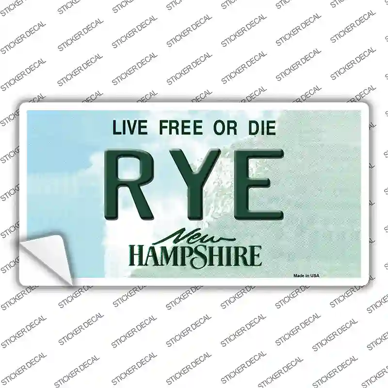 Rye New Hampshire Novelty Sticker Decal
