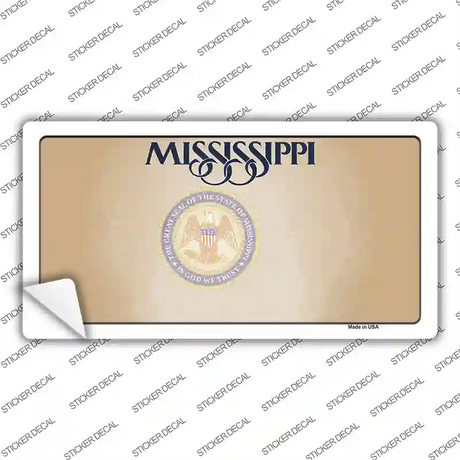 Mississippi Great Seal Blank Novelty Sticker Decal