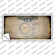 Mississippi Great Seal Rusty Blank Novelty Sticker Decal