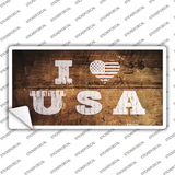 I Love USA Novelty Sticker Decal