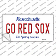 Go Red Sox Massachusetts Novelty Sticker Decal